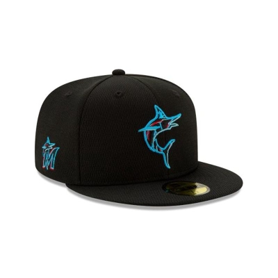 Sapca New Era Miami Marlins MLB Batting Practice 59FIFTY Fitted - Negrii